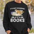 Bookworm Librarian Hoarder Cat Book Reading Hoarding Sweatshirt Gifts for Him
