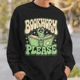 Bookworm Please Book Lover Reader Sweatshirt Gifts for Him