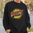 BOOM Comic Book Retro Artwork – Cartoon Collector Sweatshirt Gifts for Him