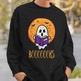 Boooks Moon Ghost Reading Halloween Bookworm Librarian Book Sweatshirt Gifts for Him Boooks Moon Ghost Reading Halloween Bookworm Librarian Book Sweatshirt Gifts for Him