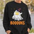 Booooks Funny Halloween Cute Ghost Book Reading Sweatshirt Gifts for Him Booooks Funny Halloween Cute Ghost Book Reading Sweatshirt Gifts for Him