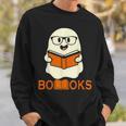 Booooks Ghost Boo Read Books Library Teacher Halloween Cute Men Women Kids Sweatshirt Gifts for Him Booooks Ghost Boo Read Books Library Teacher Halloween Cute Men Women Kids Sweatshirt Gifts for Him