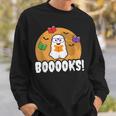 Booooks GhostShirt Boo Read Books Library Sweatshirt Gifts for Him