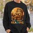 Boys Animal Wild About Reading Cheetah Book Sweatshirt Gifts for Him