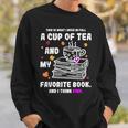 Breast Cancer Think Pink Book Reading Lover Sweatshirt Gifts for Him