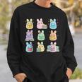 Bunny Reading Books Easter Day Teacher Librarian Book Lover Sweatshirt Gifts for Him Bunny Reading Books Easter Day Teacher Librarian Book Lover Sweatshirt Gifts for Him