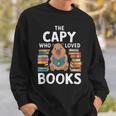 Capybara Book Lover Rodent Animal Capy Bookworm Sweatshirt Gifts for Him