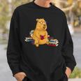 Capybara Reading Books Sweatshirt Gifts for Him