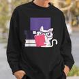 Cat Book Reading Sweatshirt Gifts for Him Cat Book Reading Sweatshirt Gifts for Him