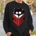 Cat Reads Book How To Live With Humans Sweatshirt Gifts for Him