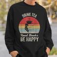 Catch Some Rays Vintage Retro Drink Tea Read Books Be Happy Adult Sweatshirt Gifts for Him Catch Some Rays Vintage Retro Drink Tea Read Books Be Happy Adult Sweatshirt Gifts for Him