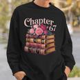 Chapter 67 Floral Book Stack Sweatshirt Gifts for Him