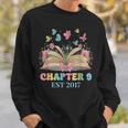 Chapter 9 Years Old 9th Birthday Butterfly Bow Book Lover Sweatshirt Gifts for Him Chapter 9 Years Old 9th Birthday Butterfly Bow Book Lover Sweatshirt Gifts for Him