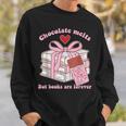 Chocolate Melts But Books Are Forever Booktrovert Sweatshirt Gifts for Him Chocolate Melts But Books Are Forever Booktrovert Sweatshirt Gifts for Him