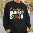 Christmas Reading Squad Xmas Book Lover Bookworm Literature Sweatshirt Gifts for Him