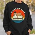 Class Of 2027 Meme Sloth Graduation Cap Sleeping On Books Sweatshirt Gifts for Him