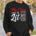 My Class Is Lit For a Book Lovers Readers Reading Sweatshirt Gifts for Him