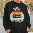 Coffee Books And Rain Reading Book Lover Retro Sweatshirt Gifts for Him Coffee Books And Rain Reading Book Lover Retro Sweatshirt Gifts for Him