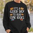Comic Book Reading Collector Nerd Fan Anime Book Sweatshirt Gifts for Him