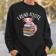 Cool Axolotl Reading Library Book Lover Reading Women Men Sweatshirt Gifts for Him Cool Axolotl Reading Library Book Lover Reading Women Men Sweatshirt Gifts for Him