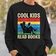 Cool Kids Read Books Retro Reading Vintage Sweatshirt Gifts for Him Cool Kids Read Books Retro Reading Vintage Sweatshirt Gifts for Him