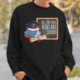 All The Cool Kids Are Reading Book Nerd School Graduation Sweatshirt Gifts for Him
