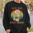 All The Cool Kids Are Reading Owl Glasses Book Retro Vintage Sweatshirt Gifts for Him