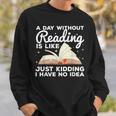 Cool Reading For Men Women Kids Bookworm Teacher Book Reader Sweatshirt Gifts for Him