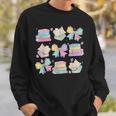 Coquette Bunny Bow Rabbit Teacher Books Easter Retro Sweatshirt Gifts for Him Coquette Bunny Bow Rabbit Teacher Books Easter Retro Sweatshirt Gifts for Him