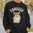 Corgee Lovers Corgeek Book Lovers Sweatshirt Gifts for Him Corgee Lovers Corgeek Book Lovers Sweatshirt Gifts for Him