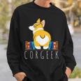 Corgi Corgeek Book Nerd Geek Dog Shirt T-Shirt Sweatshirt Gifts for Him
