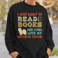 Coton De Tulear Mama Ich Will Nur Lesen Books Hanging Dog Sweatshirt Gifts for Him Coton De Tulear Mama Ich Will Nur Lesen Books Hanging Dog Sweatshirt Gifts for Him