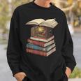 Cozy Reading Nook Between Books Book Lover Aesthetic Sweatshirt Gifts for Him