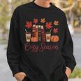 Cozy Season Autumn Leaves Books Pumpkins Fall Halloween Sweatshirt Gifts for Him Cozy Season Autumn Leaves Books Pumpkins Fall Halloween Sweatshirt Gifts for Him