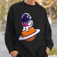 Cute Astronaut Read A Book Sweatshirt Gifts for Him
