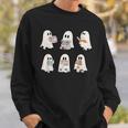 Cute Boo Ghost Read More Books Halloween Book Lover Sweatshirt Gifts for Him