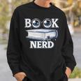 Cute Book Nerd Typography Minimalist Bookworm Fan Sweatshirt Gifts for Him