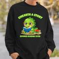 Cute Dino Book Lover Unearth A Story Summer Reading Sweatshirt Gifts for Him Cute Dino Book Lover Unearth A Story Summer Reading Sweatshirt Gifts for Him
