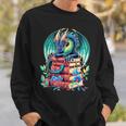 Cute Dragon Books Flower Bookworm Book Lover Sweatshirt Gifts for Him Cute Dragon Books Flower Bookworm Book Lover Sweatshirt Gifts for Him