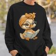 Cute Duckling Reading Book With Sweatshirt Gifts for Him