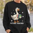 Cute Goose I Love Future Teacher Reading Books Sweatshirt Gifts for Him