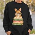 Cute Rabbit Bunny Reading Book Easter Day Teacher Librarian Sweatshirt Gifts for Him Cute Rabbit Bunny Reading Book Easter Day Teacher Librarian Sweatshirt Gifts for Him