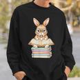 Cute Reading Bunny Easter Books Reader Teacher Girls Women Sweatshirt Gifts for Him Cute Reading Bunny Easter Books Reader Teacher Girls Women Sweatshirt Gifts for Him