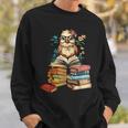 Cute Reading Chicken With Glasses Books Bookworm Reader Sweatshirt Gifts for Him Cute Reading Chicken With Glasses Books Bookworm Reader Sweatshirt Gifts for Him