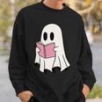 Cute Retro Reading Book Library Ghost Costume Sweatshirt Gifts for Him Cute Retro Reading Book Library Ghost Costume Sweatshirt Gifts for Him