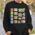 Cute Teacher Life With Crayons Rainbow Books Apple School Sweatshirt Gifts for Him