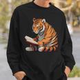 Cute Tiger Is Reading a Book Reading Tiger Sweatshirt Gifts for Him Cute Tiger Is Reading a Book Reading Tiger Sweatshirt Gifts for Him