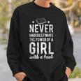 Cute Never Underestimate The Power Of A Girl Book Nerds Sweatshirt Gifts for Him