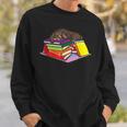 Dachshund Book Reading Lovers Bookworm Girls Teachers Sweatshirt Gifts for Him