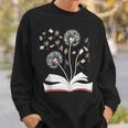 Dandelion Floral Book Reading Lovers Graphics Sweatshirt Gifts for Him